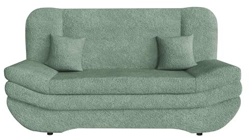 Mirjan24 Sofa Weronika mit Bettkasten und Schlaffunktion, Schlafsofa, Große Farb- und Materialauswahl, Couch vom Hersteller, Wohnlandschaft (Coral 55)
