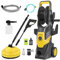 Idropulitrice Alta Pressione,2200W Idropulitrice ad Alta Pressione,Pression𝐞 max. 150 bar, Portata max 540 l/h, Tubo da 5 m,Pulitrice ad Acqua a Pression𝐞 per la Casa, Il Giardino e l'Auto