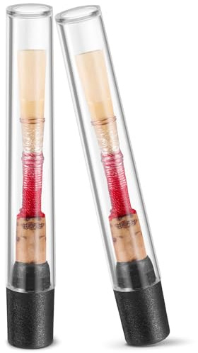 IMIKEYA 2 Stück Bambus Instrumentenblätter für Oboe Weich und Leicht Kunststoffmaterial für Auftrittsgelegenheiten und Anfänger Zufällige Farbe