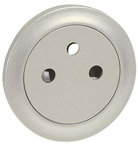 Legrand 068411 Enjoliveur Céliane pour Prise de Courant 2P+T Surface, Finition Titane, Lot de 1
