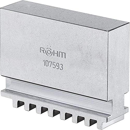 RÖHM 107592 Blockbacken BL DIN 6350 Typ 301 für ZG/ZS 160 mm/3 Backen ungestuft (3-er pack)