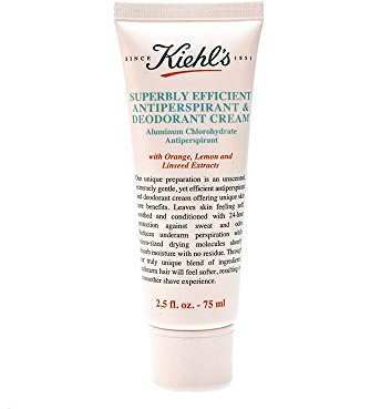 KIEHL'S Superbly Efficient Antiperspirant & Deodorant Cream, 75 ml, pflegende Deo-Creme für Männer, Antitranspirant mit 24 h Schutz, neutral duftend