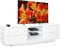 Centurion Supports Avitus Premium High Gloss White with 4-White Drawers and 3-Shelf 32-65 LED/OLED/LCD TV Cabinet
