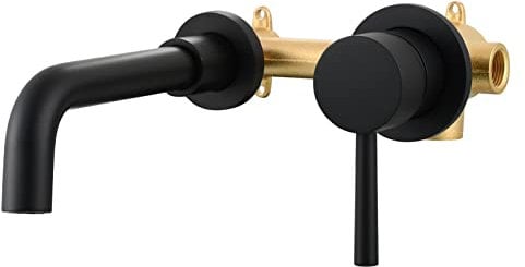 CIENCIA Ottone Nero Pittura Bacino Rubinetto, Singola Maniglia Parete Miscelatore Bagno Rubinetti Rubinetto Lavandino Rubinetto Per Bagno Vanità o Scolapiatti BB6083A