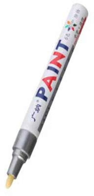 Alamor 12St Farbe Farbig Reifen Permanent Malen Pen Reifen Metall Outdoors Markierer Trendy - Silber