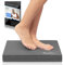 SportyAnis® Balance-Pad inkl. Übungsheft - Innovatives Balance-Kissen zur Stärkung der Tiefenmuskulatur und Steigerung von Balance, Stabilität und Gleichgewicht (Grau)