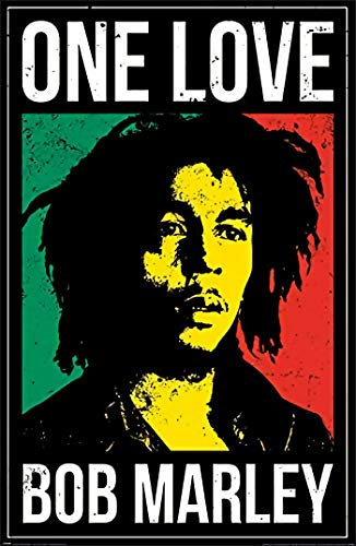 Theissen Bob Marley One Love Poster, Multi-Color, Matte Poster Frameless Gift 11 x 17 Zoll (28 cm x 43 cm)*IT-00233