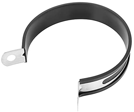 F FIERCE CYCLE 100mm 3.94 Exhaust Band Joint Clamp Stainless Steel Silver Tone