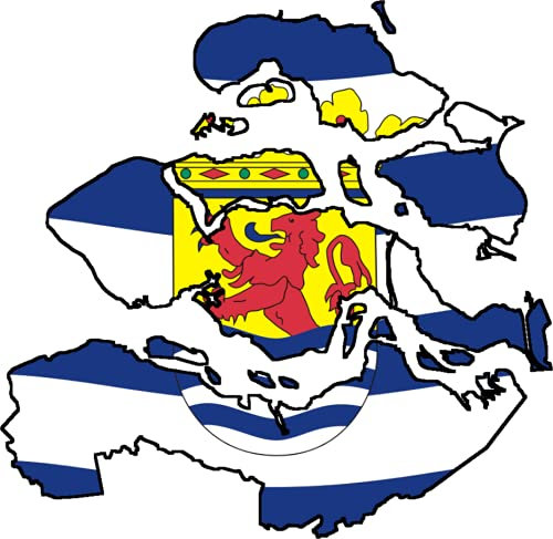 Auto Aufkleber Niederlande Provinz Zeeland Sticker Konturgeschnitten (ca 11 cm)