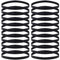 Duufin 20 Stück Sport Haarband Anti-Rutsch Stirnbänder Elastische Haarbänder Sport Stirnband Dünn für Damen Herren Yoga Fitness, Schwarz