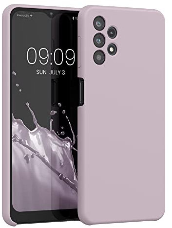 kwmobile Hülle kompatibel mit Samsung Galaxy A32 5G Hülle - Silikon Handy Case - Handyhülle weiche Oberfläche - kabelloses Laden - Purple Cloud
