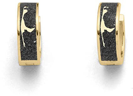 DUR Damen CreoleSylt Lavasand vergoldet aus 925er Silber O5328