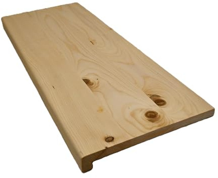 Hilwood - Fensterbank Renovierungsstufe Treppenstufe 20 mm Fichte, geölt o. natur (Breite: 20 cm, geölt, Länge: 100 cm)