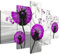 Estika Leinwand bilder - Pusteblume Violett - 150x105 cm, 5 teilige kunstdruck - Wandbilder wohnzimmer, schlafzimmer, Moderne wanddeko, Bild auf leinwand - Abstrakt blumen bilder - 5122A_5H