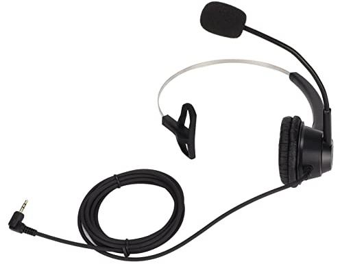 ciciglow Business Headset, 2,5 mm Computer Kopfhörer, Plattform Gaming Ohrhörer, mit Geräuschunterdrückung, Plug and Play, für Callcenter, Kundendienstbüros, Telemarketing