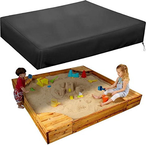 Sandkasten Abdeckung, Outdoor Garden Abdeckplane Sandkasten, Square Sandkastenabdeckung, 210D Oxford-Tuch Wasserdicht, Winddicht, Staubdicht, Geeignet Zum Schutz Von Kinderspielzeug (180x180cm)