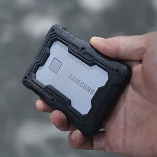 FatBear Tactical Military Grade Rugged Shockproof Armor Skin Case Cover for Samsung T7 Portable External Solid State Drives