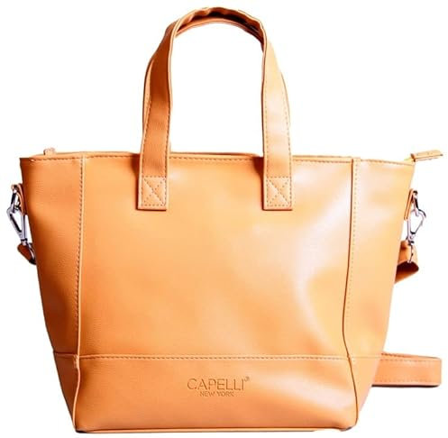 Capelli New York Damen Tasche Handtasche Handbag Henkeltasche Light Orange