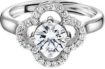 Julie Julsen JJRG11523.1 Damen Ring 925 Silber weiß Zirkonia 17,2 mm Größe 54