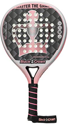 Black Crown - Pala de Padel Hurricane 2.0 - Forma Redonda - Control - Peso 355 gr - Marco 38 mm 80% Fibra de Carbono - Pala Blanda - Nivel Avanzado - Marta Marrero