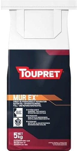 TOUPRET - Enduit Toupret rebouchage et réparations extérieurs poudre - Conditionnement 5KG
