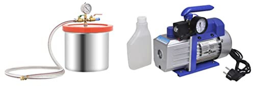 INLIFE Vakuumkammer mit Einstufiger Pumpe 7,4 L,10.96kg,3100548