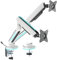OPLITE MT20 Monitor Arm Supporto Doppio Schermo LED RGB Montaggio TV Schermo 17 Fino a 32 Pollici per Scrivania Montaggio VESA