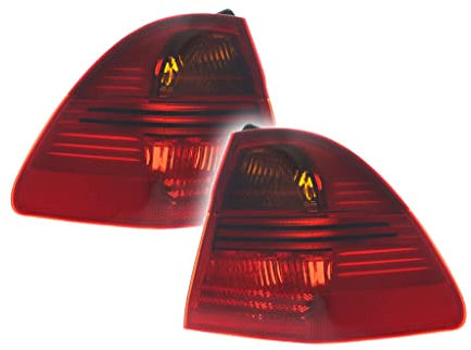 DEPO Set Heckleuchte Rücklicht Rückleuchte Außen P21W Set Satz Hinten Links/Rechts Kompatibel mit BMW E91 Kombi 04-12 444-1941L-Ue