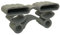 Generisch 10er Set Kappen zur Befestigung von Leisten im Lattenrost (116_36x32x8,5 mm (Duo))