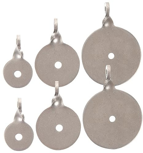 Happyyami 6 Piezas Interior Engranaje Dianas Metalicas para Herramienta De Mejora De Habilidades Herramientas Objetivo De Acero Multifunción Acero Inoxidable Objetivo De Al
