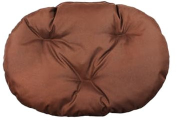 Hundekissen – Katzenkissen – ovale Größe 50 x 34 cm braune Farbe – Hundebett – Katzenbett – Katzenmatte – Matratze für Hunde oder Katze – Waschbar – Ideal für Transportkörbe oder Tierbetten