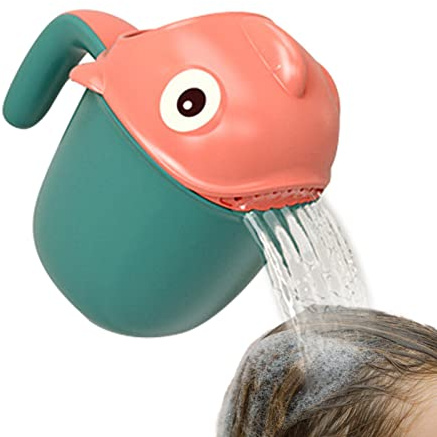 Gobelet De Rinçage Pour Le Bain De Bébé | Rince Tete Bebe Bain | Rince Cheveux Bebe Tasse De Shampoing Créative En Forme De Poisson Multifonctionnel Accessoires De Salle De Bains Pour Baignoire