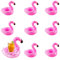 Porte-Boissons Gonflable, Flamant Porte-Boissons, Porte Gobelet Gonflable, Ensemble de Porte-Gobelets Gonflables 9 pièces, Porte-Gobelet Flottant, pour Fête de Piscine Familiale pour Enfants
