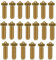 KOYOFEI 20PCS Brass Nozzle Kit for Anycubic Kobra 3, 3D Printer Accessories 8PCS 0.4mm, 3PCS 0.2mm, 0.6mm, 0.8mm, 1.0mm Brass Nozzles Kit for Anycubic Kobra 3, Kobra 3 Combo