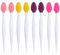 8 Stück Lippenpinsel, Lippen Peeling Bürste, doppelseitiges Silikon-Peeling-Werkzeug, Mini-Lippenpinsel-Reiniger für Männer und Frauen, glatteres volles Lippen-Aussehen