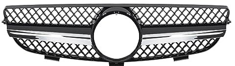 FUNFOB Front Kühlergrille Auto Front Grills Oberen Stoßstange Haube Mesh Body Für Mercedes Für Benz Für CLK Klasse W209 Für CLK63 Für CLK550 Für CLK320 2003-2009 Auto Kühlergitter