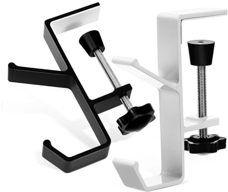 TENDYCOCO 2 Pcs Desk Hanging Bag Purse Hanger Purse Hooks Heavy Duty Tote Bag The Tote Bag Double Hooks Hanging Handbag Hook Hanger Desk Handbag Hook Purse Hook for Desk Space Aluminum