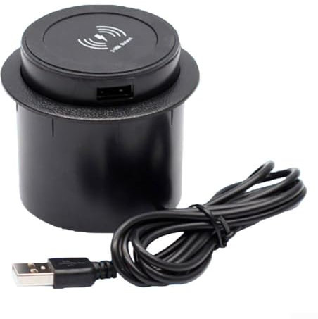Babominimer Desktop Embedded Wireless Charger 3-in-1 Multifunctional Fast Charging Wireless 6.8 * 6.8 * 6.2cm For Smartphones, Smartwatches, And Earbuds
