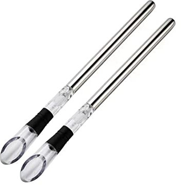 Sessleger - Enfriador de vino de acero inoxidable, 2 unidades de enfriador de vino, con aireador de vino