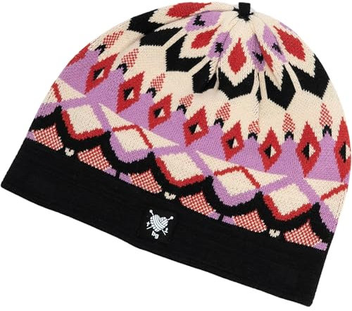 Blutsgeschwister Damen Sweet Cheat Mütze, fair isle hat Black, ONE Size