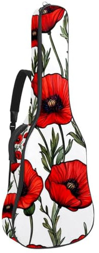 Custodia per chitarra di dimensioni standard, 40 41 42 pollici, custodia per chitarra elettrica, basso elettrico, chitarra classica, arcobaleno e monete, motivo giorno di San Patrizio, Multicolore 09,