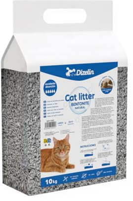 Katzenstreu, Bentonit, mit Lavendelduft, feines Granulat, natürlicher Sand, Bindemittel (10 kg)