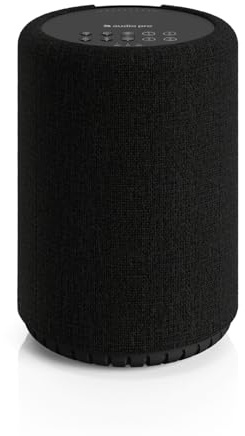 Audio Pro A10 MKII Wireless Multiroom Speaker, WiiM Edition, Black