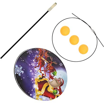 ibasenice 1 Satz Tischtennis Trainer Tischtennis im Freien drinnen für Tischtennis Set Table Tennis Set sportgeräte für zu Hause Tennis-Kit Tischtennistraining Edelstahl