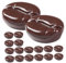 BESPORTBLE 30Pcs Imitation Coffee Beans Realistic Resin Coffee Bean Models for Decoration for Parties Weddings Cafe Displays and Ambiance Enhancement