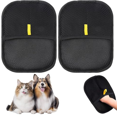 2 Stk Tierhaarentferner Handschuh,Fell Magnet Handschuh,Fellmagnet,Tierhaarentfernungshandschuh Jaustiere,Tierhaarentfernung Handschuh Katzenhaarentferner,Hundehaare Entfernen,Pet Hair Remover Glove