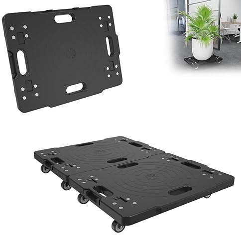 Aufun 2X Rollbrett Transportroller 52x39 cm Möbelroller Rollbretter Modular Spleißbar Umzugshelfer MöBeltransportrollen mit 360° Drehbare Rollen Transporthilfe Umzug bis zu 150 kg Traglast