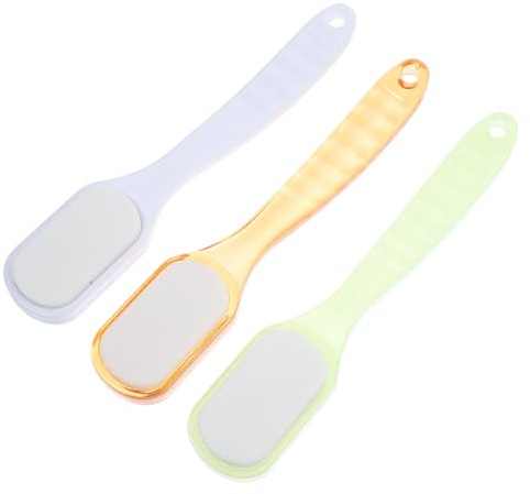 EPIGEIST 3 Stück Keramik fußraspel Doppelseitig Grob und Fein Langlebig Ergonomisch Geformt Effektive Hornhaut Abgestorbene Hautentfernung Fußpflege tool für Glatte Weiche Zufällige Farbe