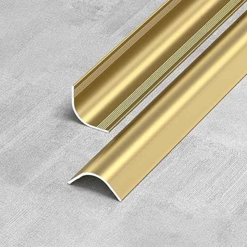 Coayuou Protection Angle Mur 100cm* 3 Pièces Baguette Finition Carrelage Aluminium Profile D'angle Résistante Et Durable, Pour Protéger Vos Murs Et Coins Contre Les Dommages(Bronze,12mm)