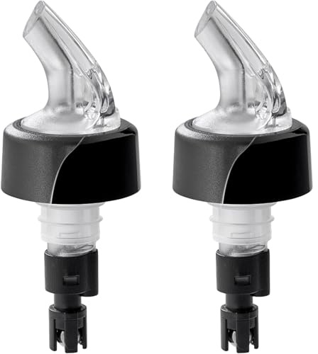 Professioneller BieTal® Portionierer 20 ml (2 cl) 2er SET Präziser Spirituosen Ausgießer Flaschenportionierer mit Kugelsystem Transparent Tiefkühlfest bis -10°C, Gastronomie Qualität Made in Germany